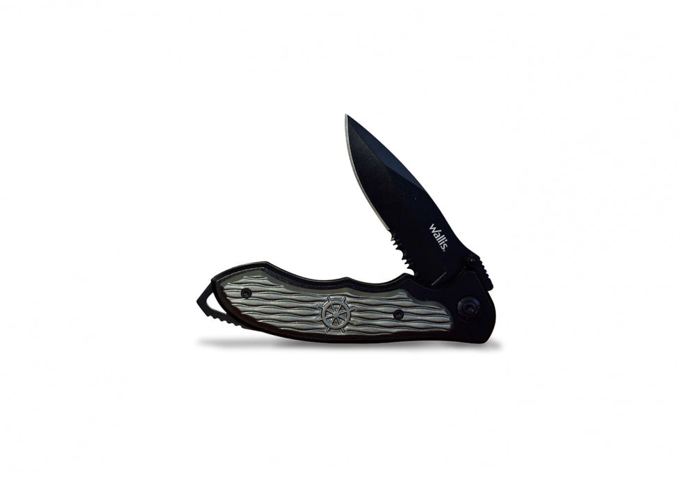 NAVAJA BLOQUEO TIMON HOJA NEG 7.5CM L-S (K900312)