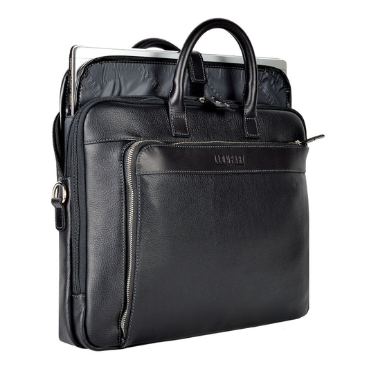 PORTAFOLIO CLASICO PIEL NEGRO (LL-2153 NE)