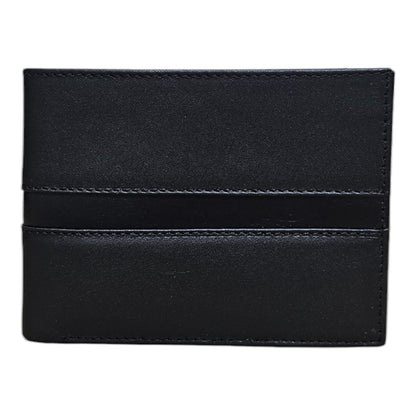 CARTERA FRANJA HORIZONTAL CENTRO NEGRO NEGRO
