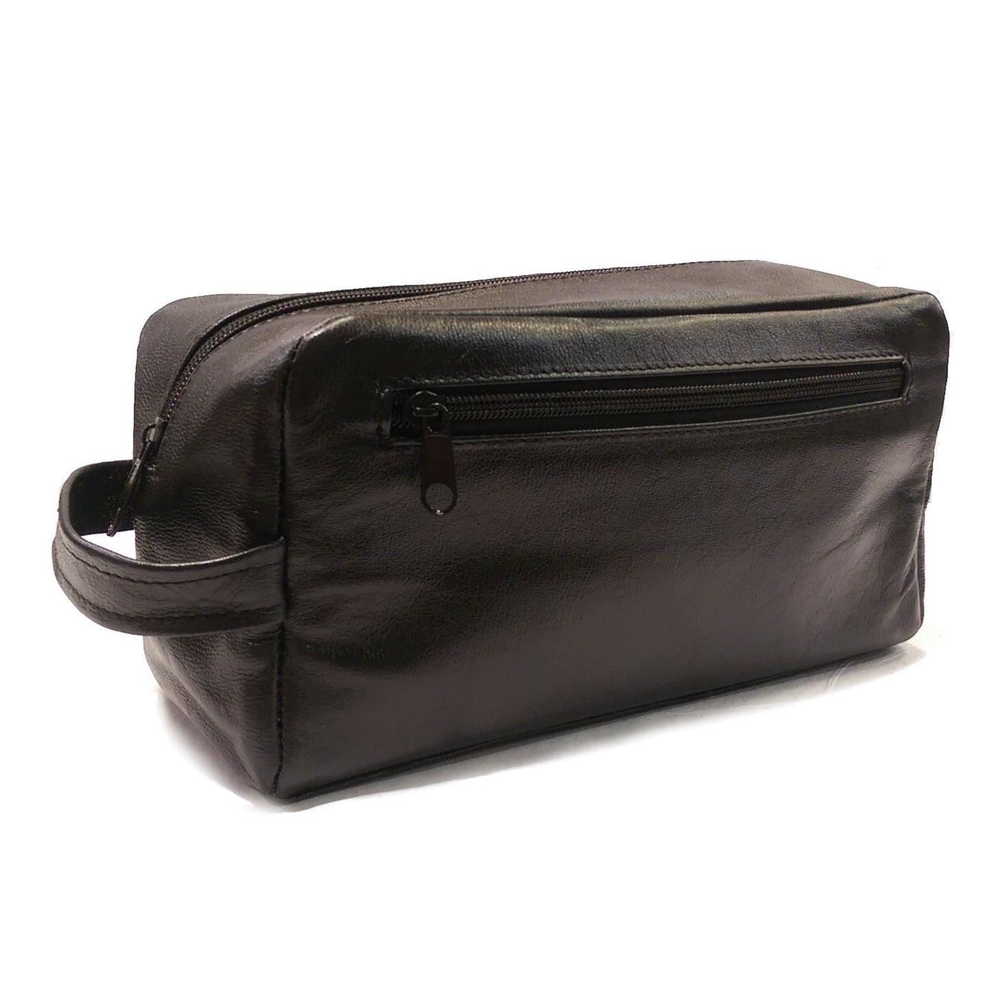 ESTUCHE BANO PIEL NEGRO (376)