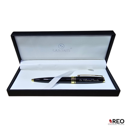 BOLIGRAFO SABONIS NEGRO ORO (8021OB-048N)
