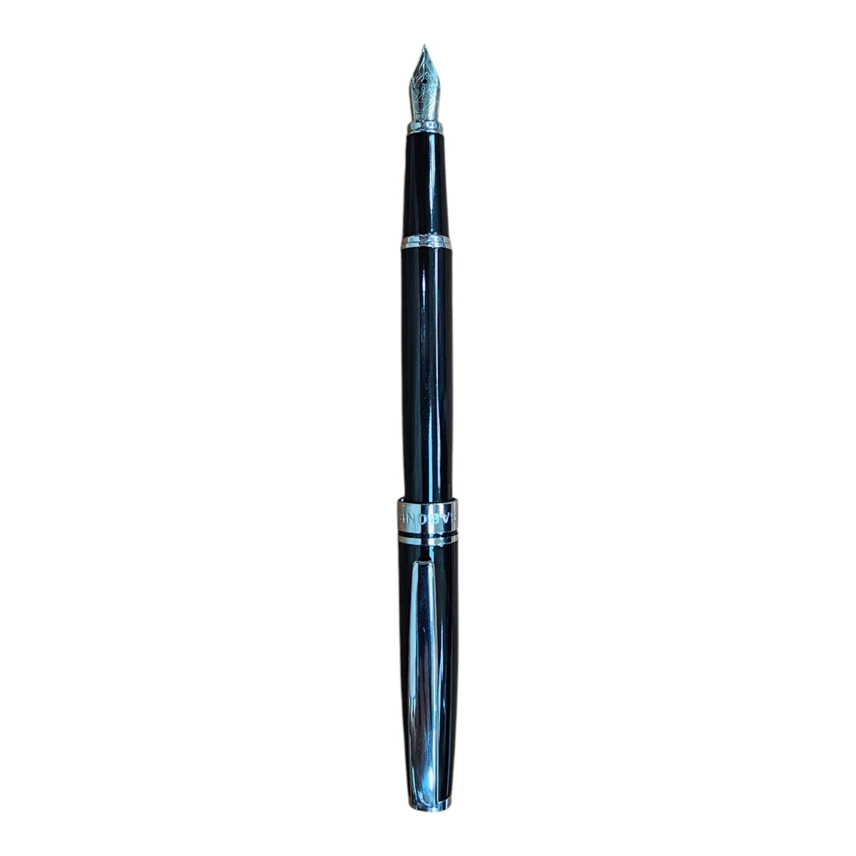 PLUMA FUENTE NEGRO PLATA (8021SF-048N)