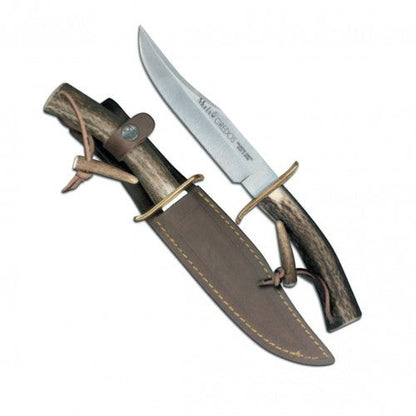 CUCHILLO DE MONTE HOJA DE 16 cm 265 gr Y MANGO DE CIERVO (500607)