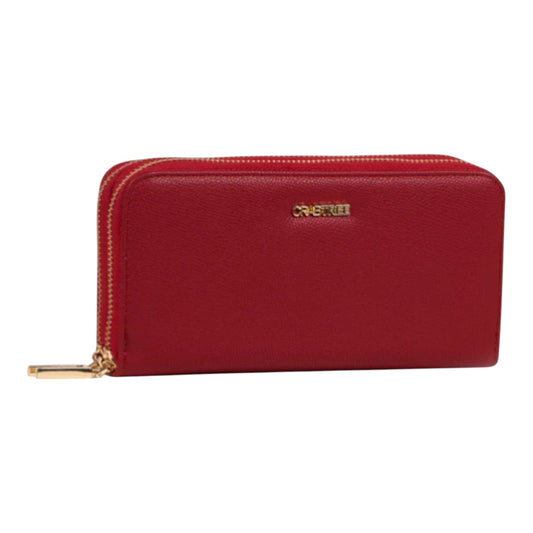 CARTERA DAMA DOBLE ZIPPER CRABTREE ROJA (E3 867)