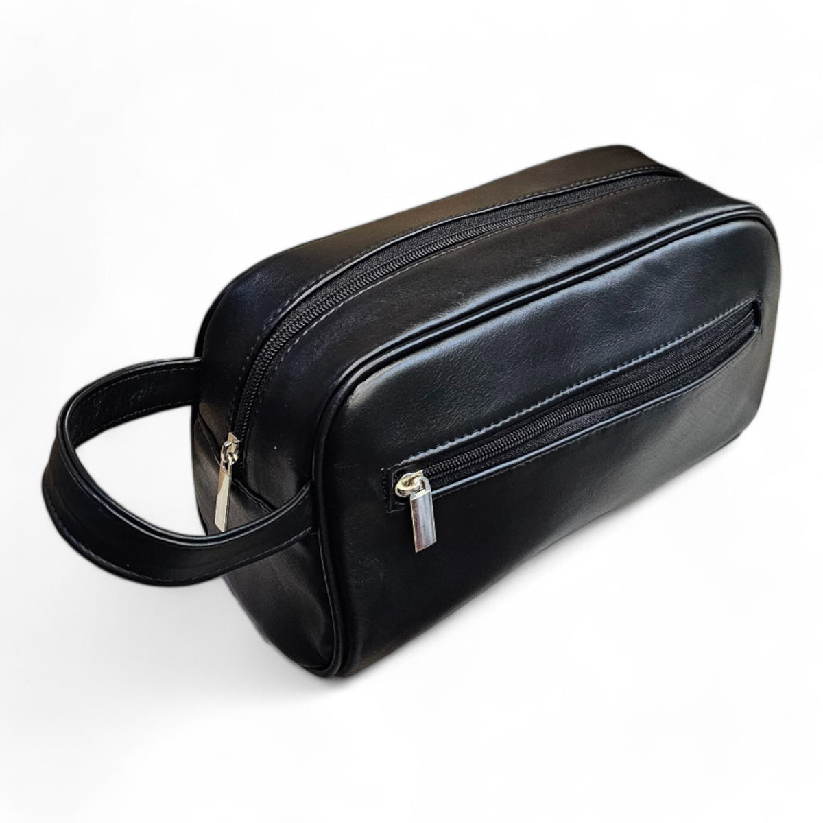 PORTA AFEITES EN PIEL FM NEGRO (1199)