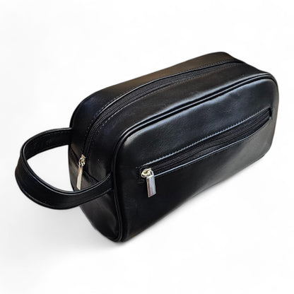 PORTA AFEITES EN PIEL FM NEGRO (1199)