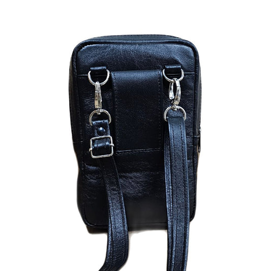 BOLSO CABALLERO PIEL NEGRO (114)