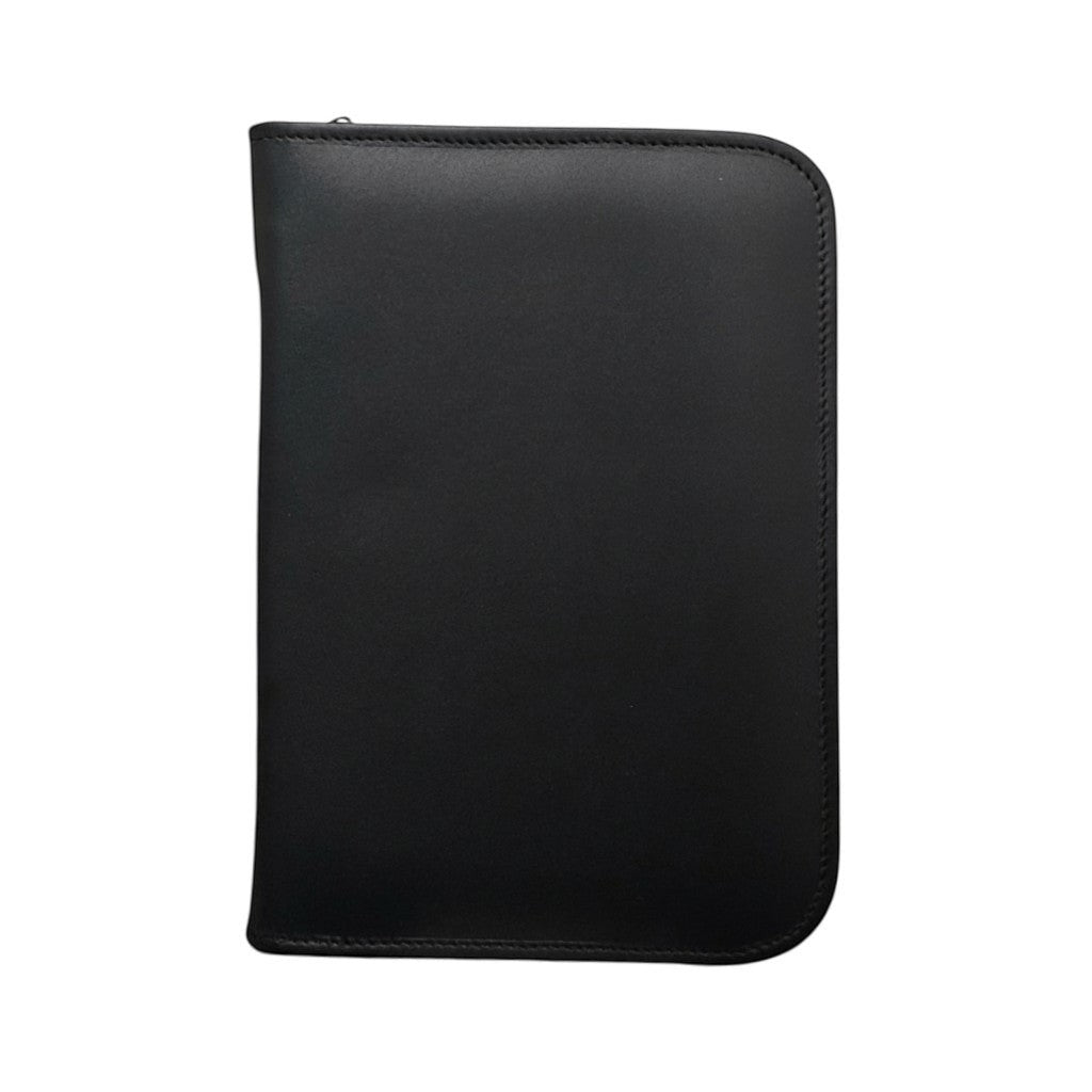 CARPETA MEDIA CARTA CON RECETARIO PIEL NEGRO (397)