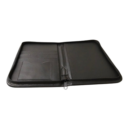 CARPETA MEDIA CARTA CON RECETARIO PIEL NEGRO (397)