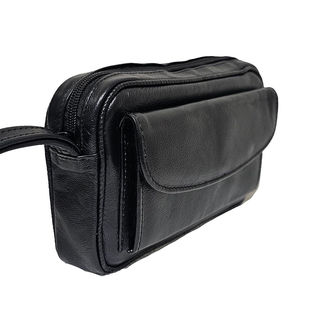 BOLSA DE CABALLERO PIEL NEGRO (1209)