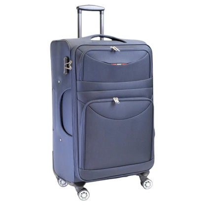 MALETA JONY 5 PIEZAS TELA AZUL 29" (8981-5)