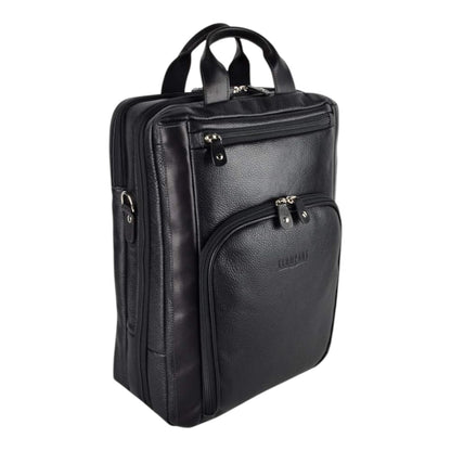 BACKPACK EJECUTIVA PIEL NEGRO (LL-2089 N)