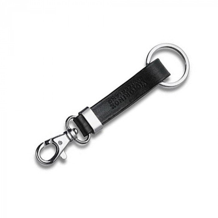 LLAVERO CON PIEL NEGRA 7 cm GANCHO MAS ANILLO (500734)