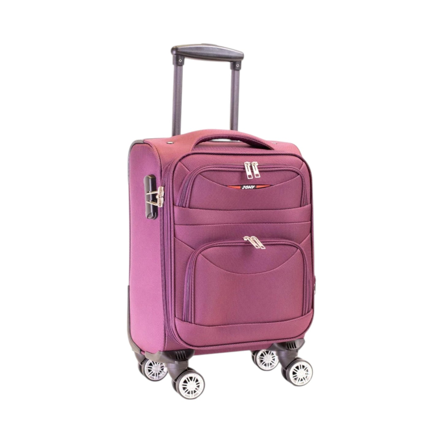 MALETA JONY 5 PIEZAS TELA MORADO 20" (8981-5)