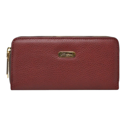 CARTERA DE PIEL PARA DAMA VINO (LL-2020 VINO)