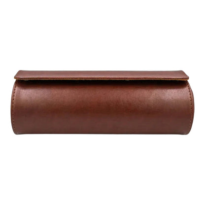 ESTUCHE IMITACION PIEL 3 RELOJES CAFE (6463.BR)