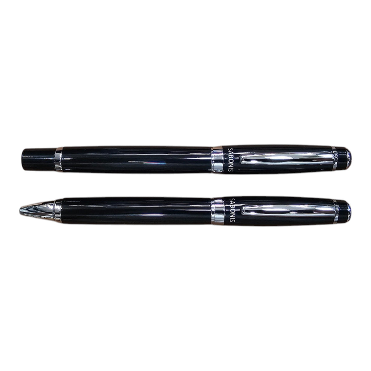 JUEGO BOLIGRAFO Y ROLLER NEGRO LACA (3043NBNR-048)