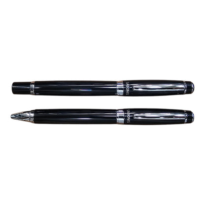 JUEGO BOLIGRAFO Y ROLLER NEGRO LACA (3043NBNR-048)