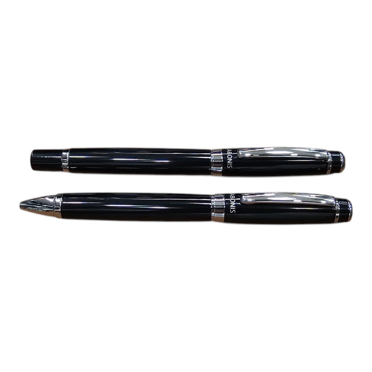 JUEGO BOLIGRAFO Y ROLLER NEGRO LACA (3043NBNR-048)