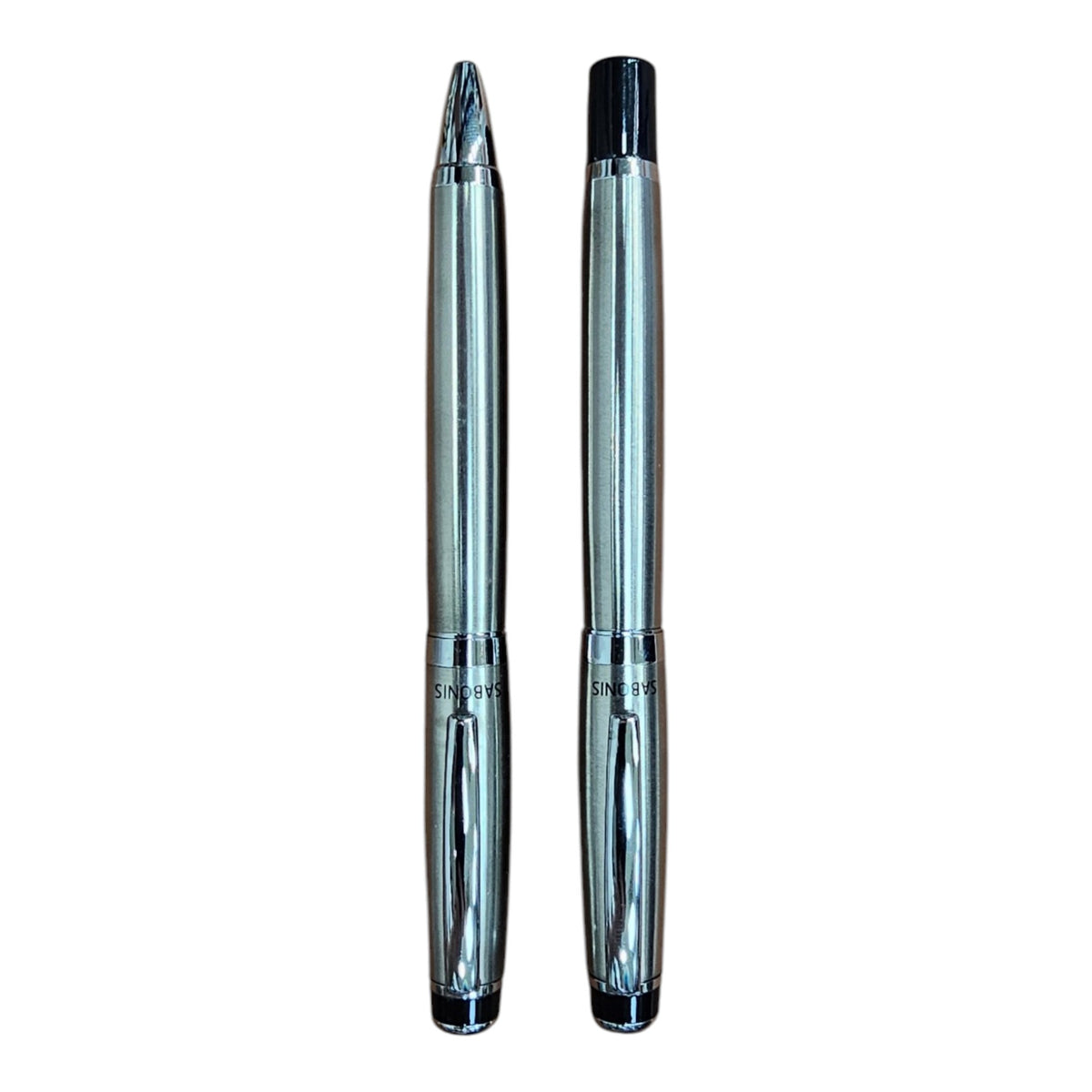 JUEGO BOLIGRAFO Y ROLLER PLATA (3043SBSR-048)