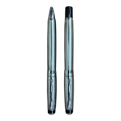 JUEGO BOLIGRAFO Y ROLLER PLATA (3043SBSR-048)