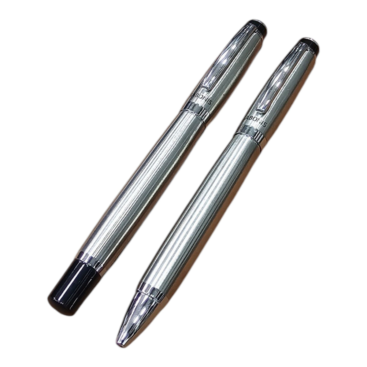 JUEGO BOLIGRAFO Y ROLLER PLATA (3043SBSR-048)
