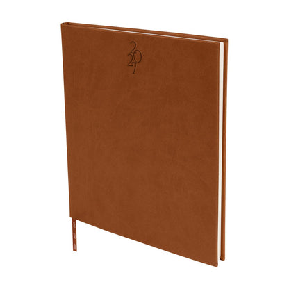 Agenda Ejecutiva Clasica 2027 Cafe (Age 027 C) Personalizada - Casa Ortiz