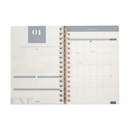 AGENDA DIARIA LETTE 2026 ROSA (AGSP 026 P)