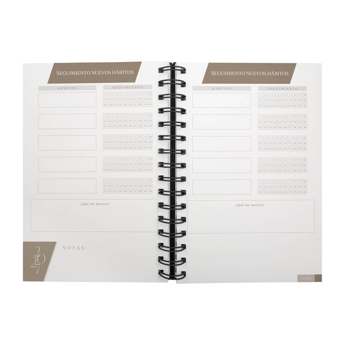 AGENDA DIARIA LETTE NEGRA 2027 (AGSP 027 N )