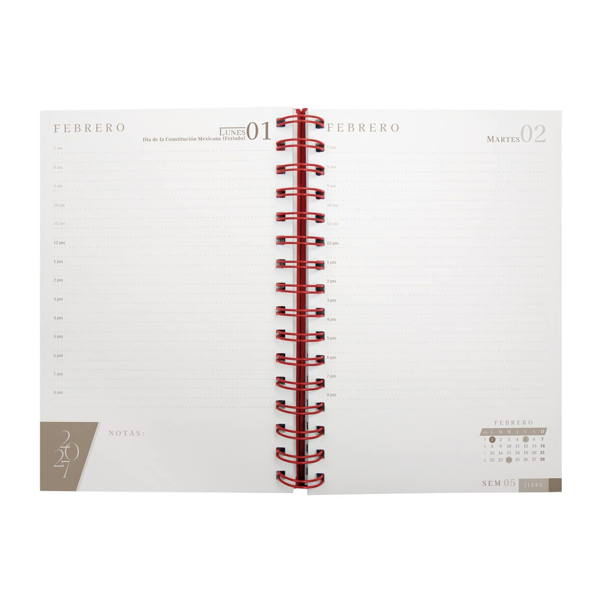 AGENDA DIARIA LETTE TINTO 2027 (AGSP 027 T)