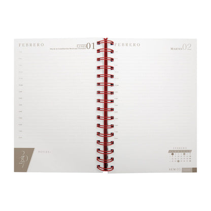 AGENDA DIARIA LETTE TINTO 2027 (AGSP 027 T)