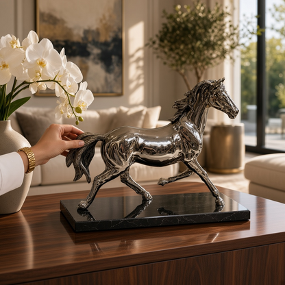 CABALLO ARABE MEDIANO 24CM ALTURA (C425)