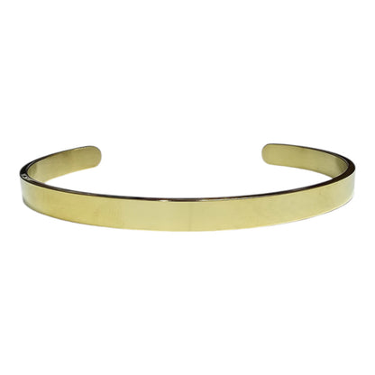 BRAZALETE ABIERTO LISO DORADO (NK168-13IPG)