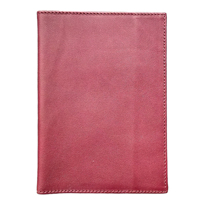 PORTA PASAPORTE PIEL VINO
