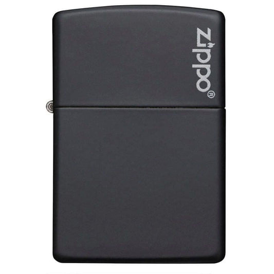 ZIPPO NEGRO MATTE CON LOGO (218ZL)