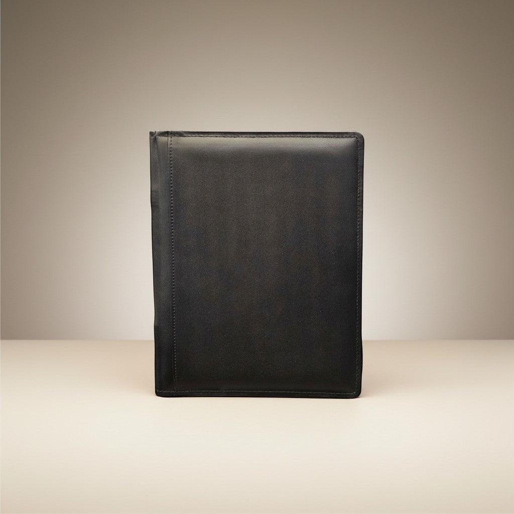 CARPETA TAMAÑO CARTA DE PIEL C/ CIERRE NEGRO (503)
