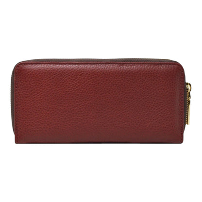 CARTERA DE PIEL PARA DAMA VINO (LL-2020 VINO)