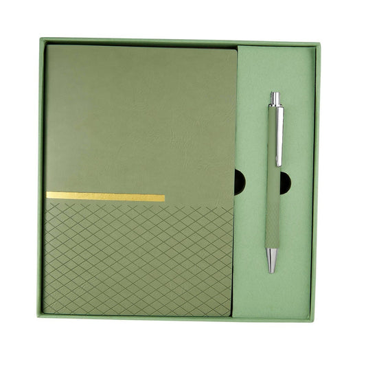 SET DE LIBRETA ZLATNA VERDE (HL 9063)