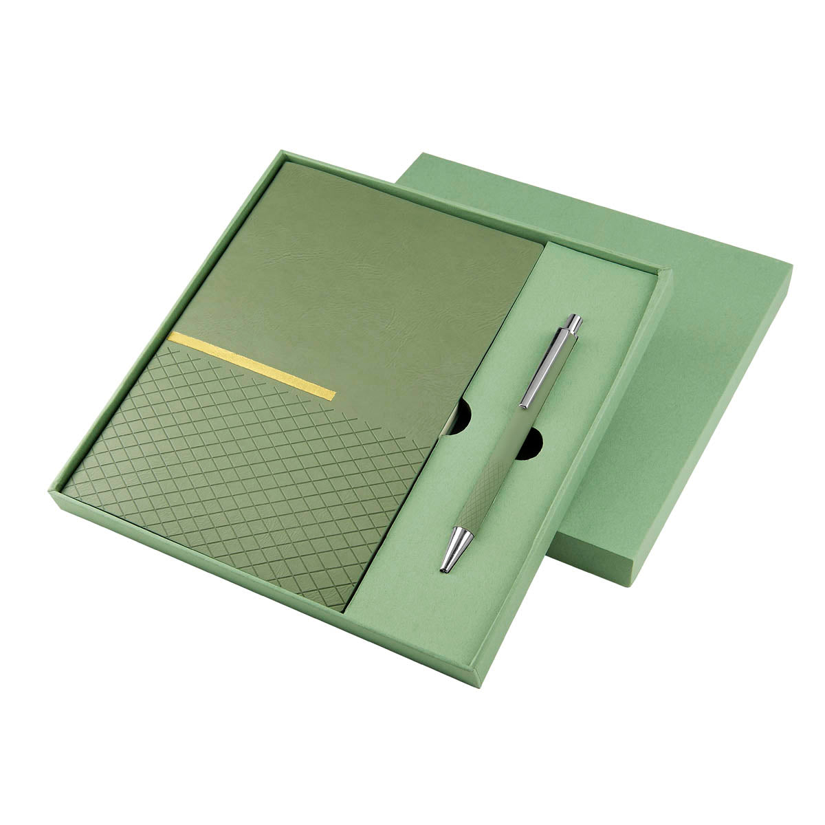 SET DE LIBRETA ZLATNA VERDE (HL 9063)