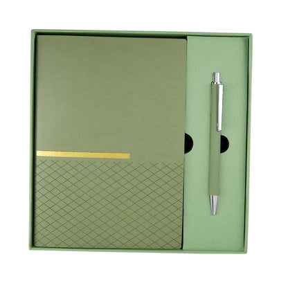 SET DE LIBRETA ZLATNA VERDE (HL 9063)