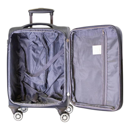 MALETA JONY 5 PIEZAS TELA AZUL 18" (8981-5)