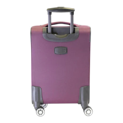 MALETA JONY 5 PIEZAS TELA MORADO 20" (8981-5)