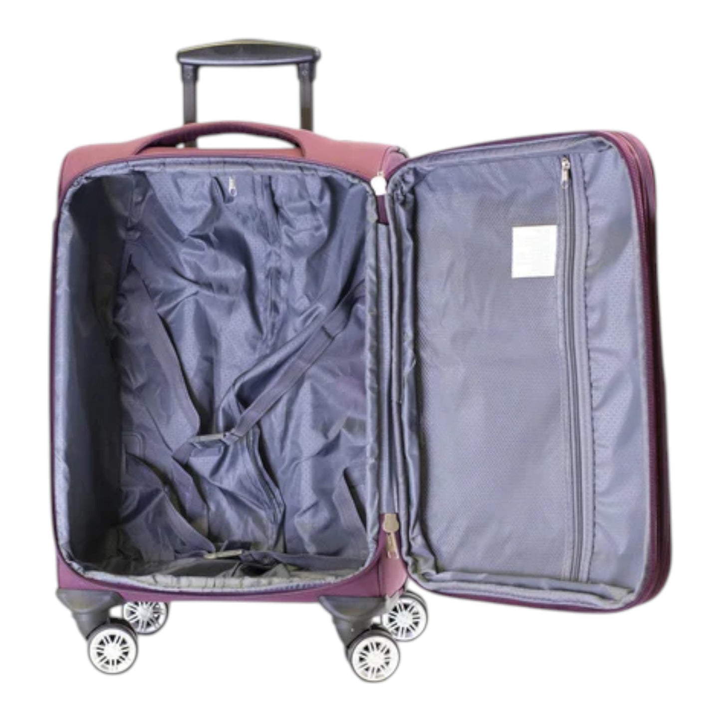 MALETA JONY 5 PIEZAS TELA MORADO 18" (8981-5)
