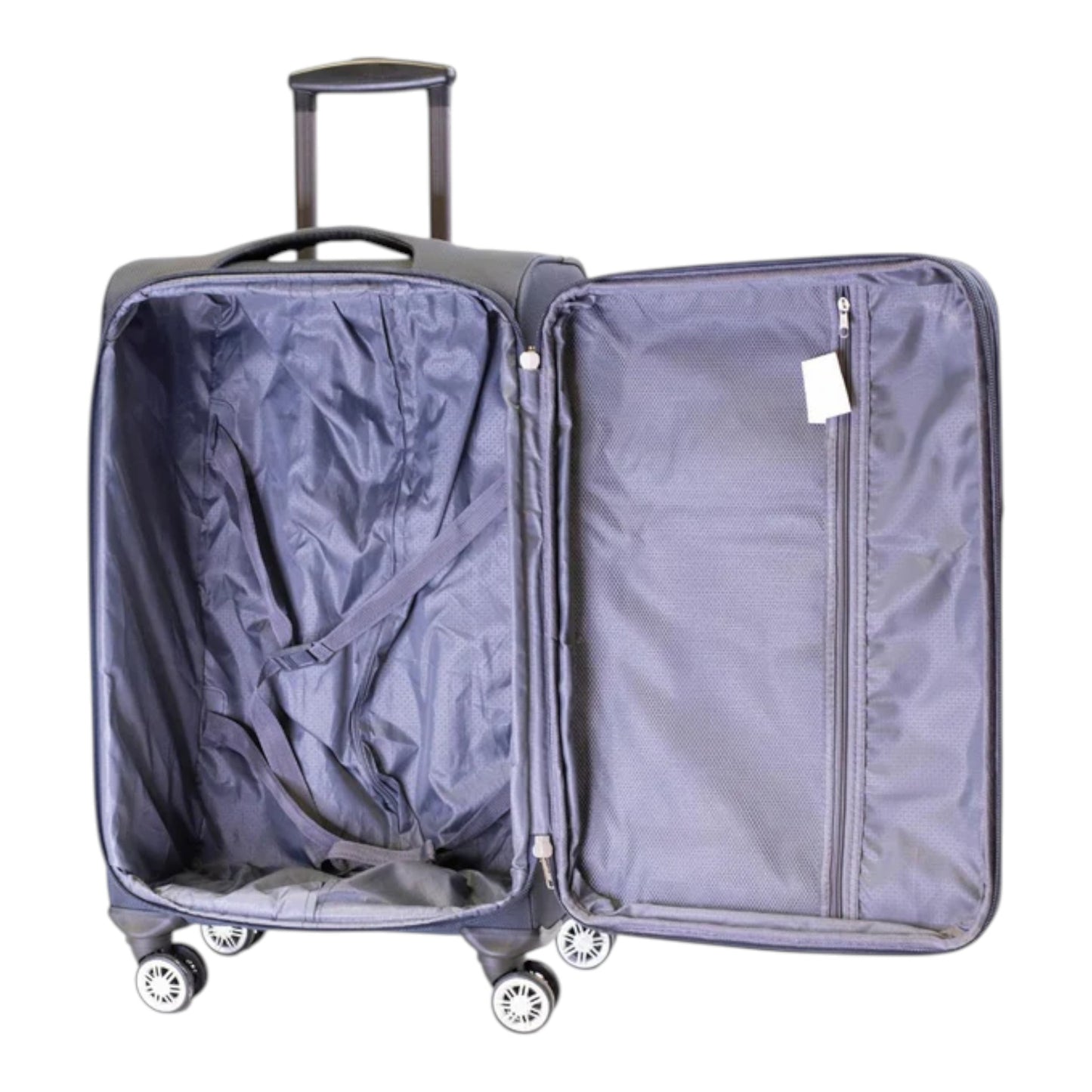 MALETA JONY 5 PIEZAS TELA AZUL 23" (8981-5)