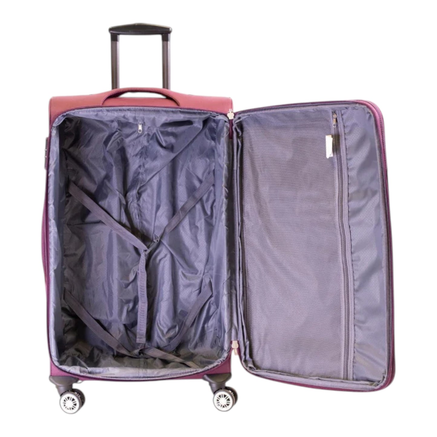 MALETA JONY 5 PIEZAS TELA MORADO 23" (8981-5)