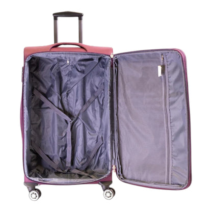 MALETA JONY 5 PIEZAS TELA MORADO 23" (8981-5)