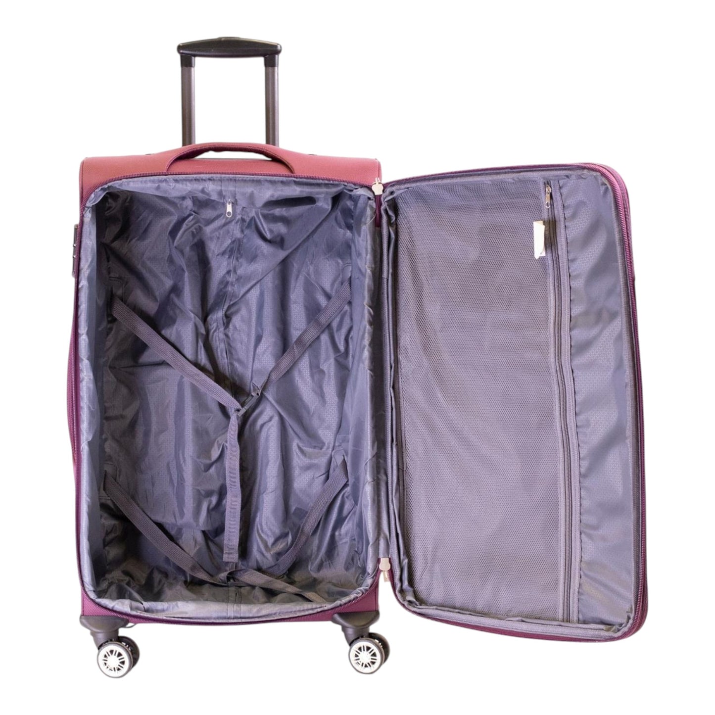 MALETA JONY 5 PIEZAS TELA MORADO 26" (8981-5)