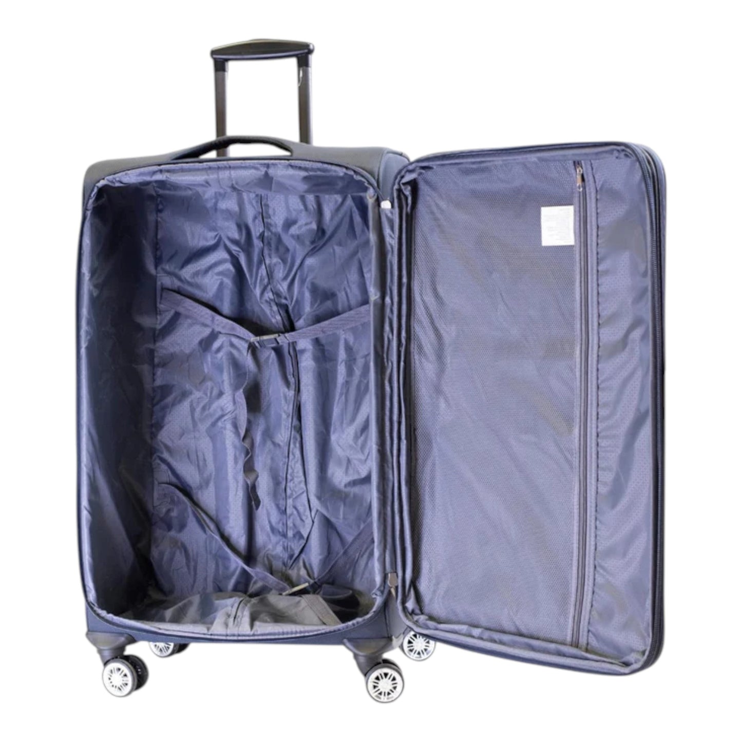 MALETA JONY 5 PIEZAS TELA AZUL 26" (8981-5)