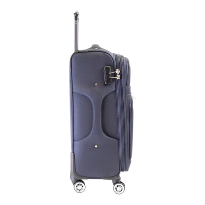 MALETA JONY 5 PIEZAS TELA AZUL 23" (8981-5)