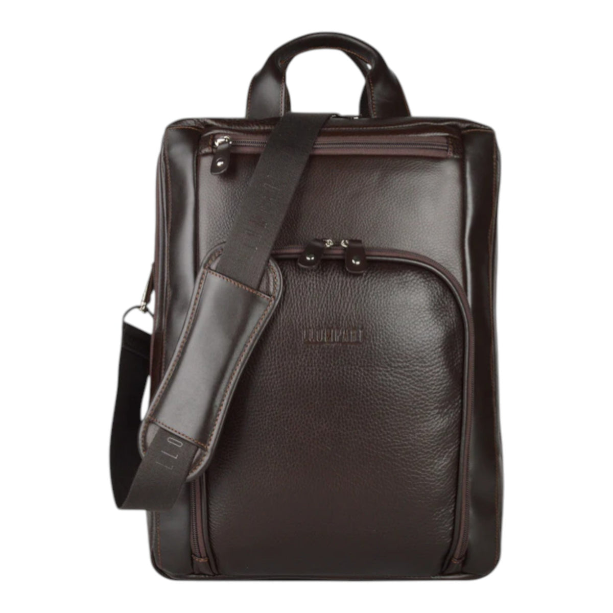 BACKPACK EJECUTIVA PIEL CAFE (LL-2089 C)